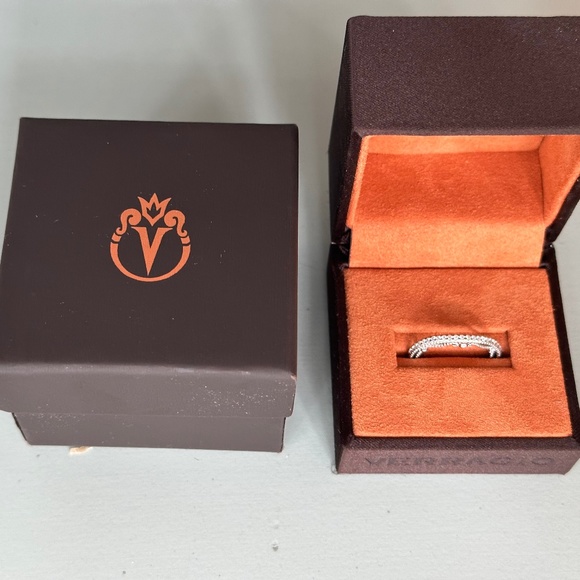 Designer VERRAGIO Diamond 18K Gold WG Wedding Ring Band #2 Size 5 INSIGNIA $4K - Picture 9 of 16